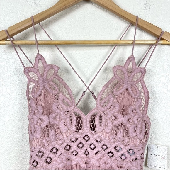 Free People Adella Mauve Lace Trim Camisole Size Small Women - Picture 4 of 13